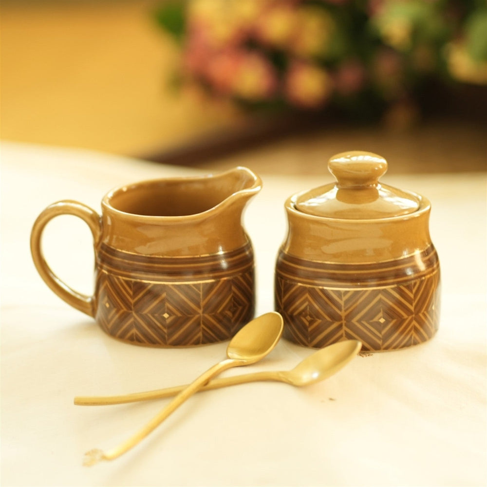 BARMER MILK POT & SUGAR POT