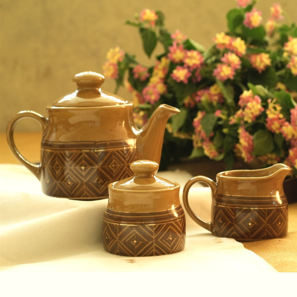 BARMER TEA SET - TEA POT | MILK POT | SUGAR POT