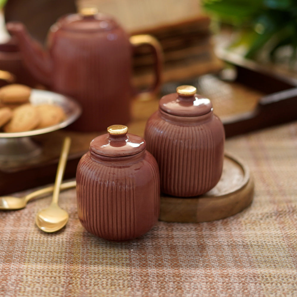 CHEAPORA JAM JARS SMALL SET of 2