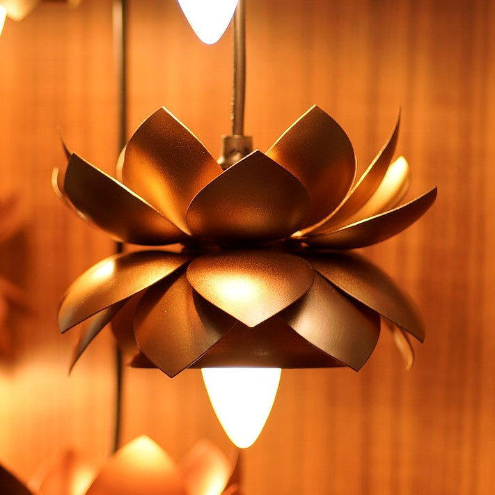 SAROVER HANGING GOLD LAMP & FITTING