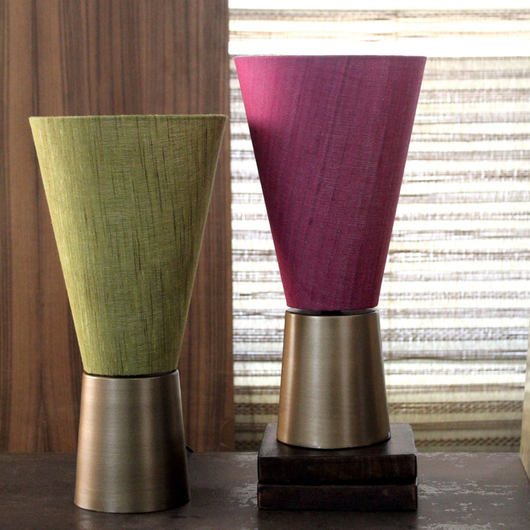 JAI TABLE LAMP WITH PURPLE SHADE