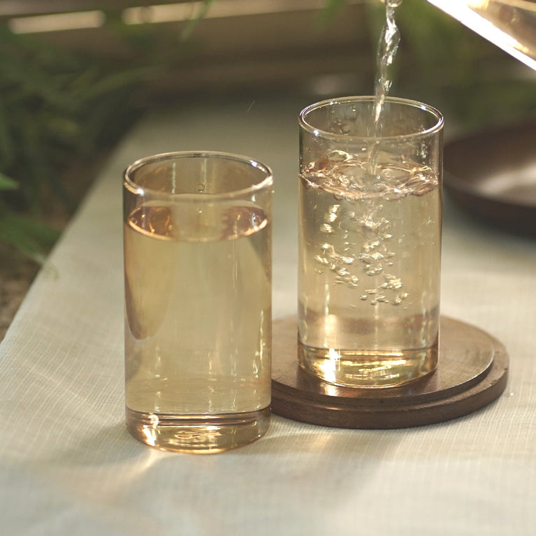 MAJULI GILDED WATER GLASS SET of 2