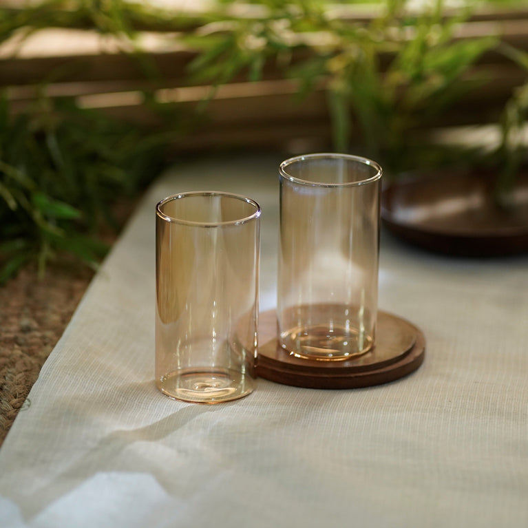 MAJULI GILDED WATER GLASS SET of 2